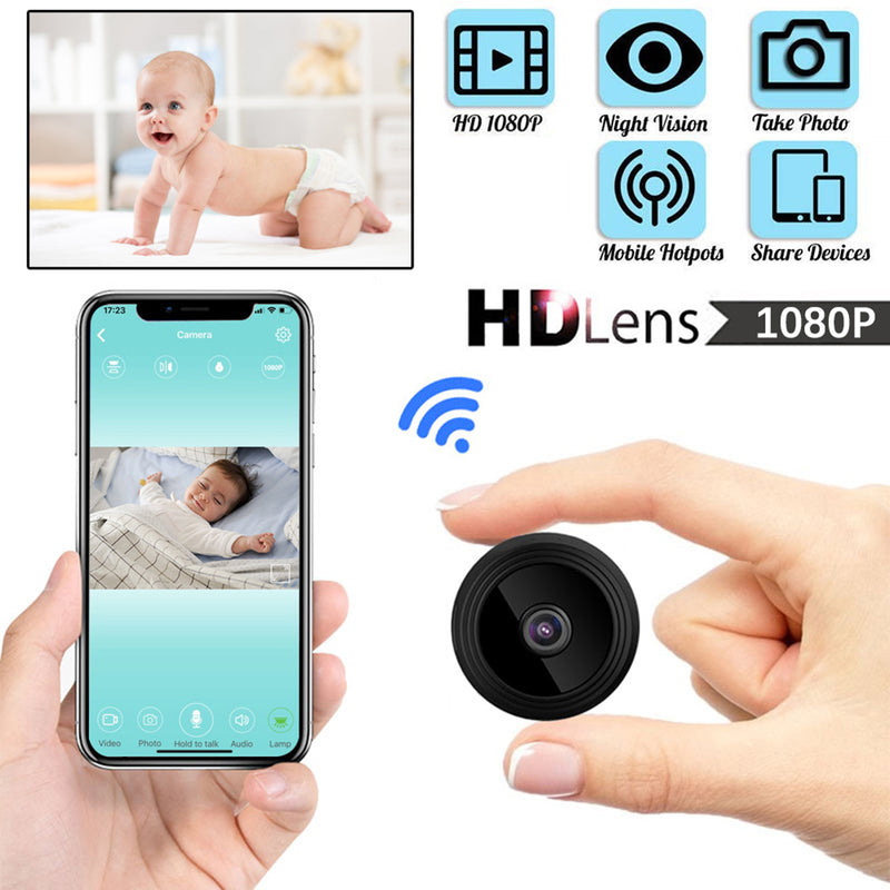 👀 A9 1080p Wireless Mini WIFI Camera With Night Vision And Recording 👀