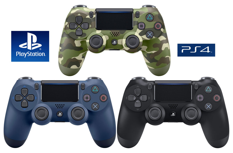 Genuine Sony DUALSHOCK®4 Wireless Controller for PS4™ - Green Camo; Midnight Blue; Jet Black