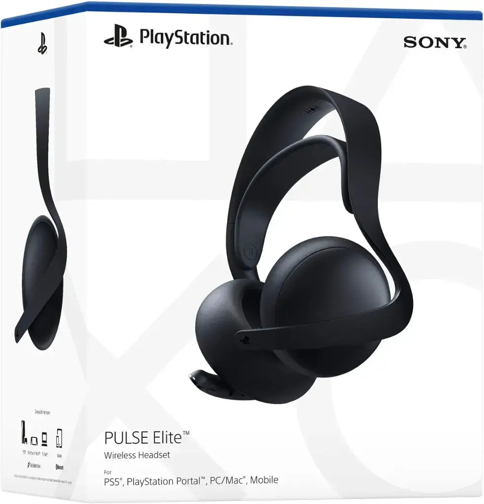 Sony PlayStation PULSE ELITE Wireless Headset (Midnight Black) desig