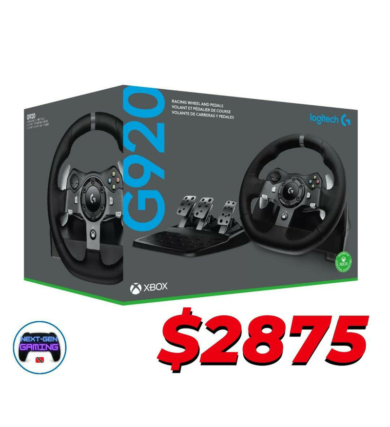 COMBO DEAL - Logitech - G920 Driving Force Racing Wheel and Pedals + Driving Force Shifter for Xbox Series X|S, Xbox One, PC