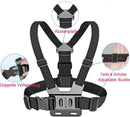 Phone Chest Mount Harness & Head Strap for all iPhones - for POV/ VLOG, Immersive Filming - Body Camera Mount