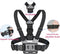 Phone Chest Mount Harness & Head Strap for all iPhones - for POV/ VLOG, Immersive Filming - Body Camera Mount