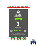 SPECIAL OFFER: Xbox Game Pass Ultimate - 3 month membership - GLOBAL - for TT$285. [Digital Code]