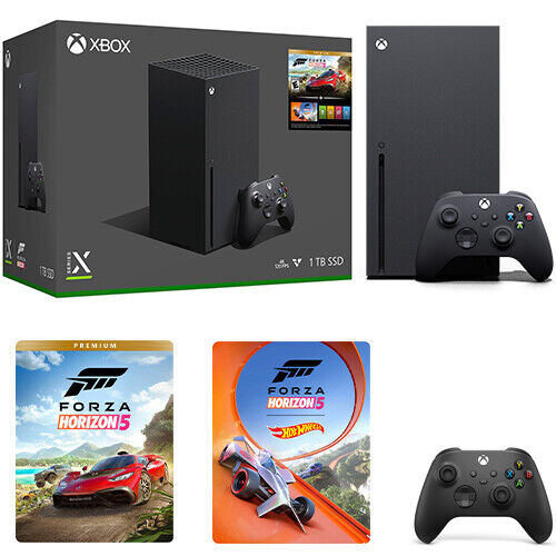 Microsoft Xbox Series X – Forza Horizon 5 Bundle + 2nd Carbon Black Controller option