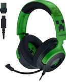 MINECRAFT EDITION Gaming Headset by Razer - Kraken V4 X Wired Headset for PC, Mac, Playstation, Nintendo Switch, Steam Deck, Mobile, and Tablet