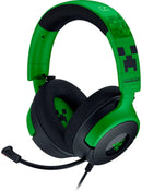 MINECRAFT EDITION Gaming Headset by Razer - Kraken V4 X Wired Headset for PC, Mac, Playstation, Nintendo Switch, Steam Deck, Mobile, and Tablet