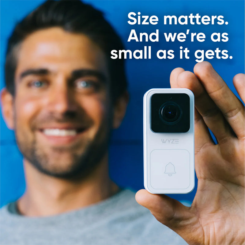 Wyze Video Doorbell with Chime (Wired), 1080p HD Video, 3:4 Aspect Ratio: 3:4 Head-to-Toe View, 2-Way Audio, Night Vision, Hardwired