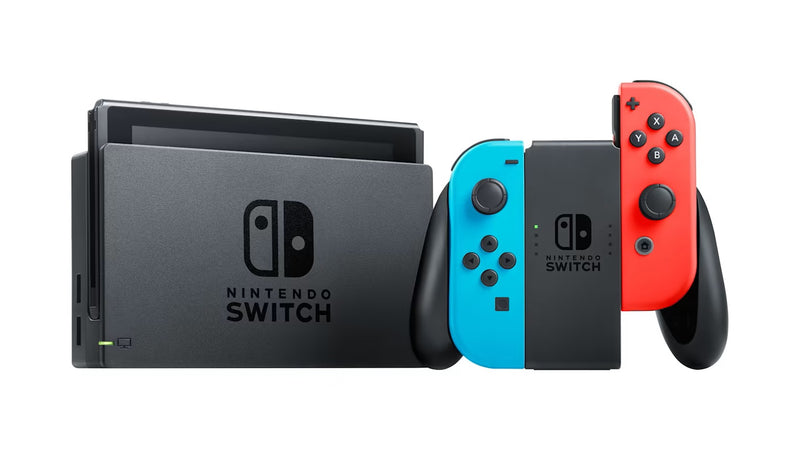 Nintendo Switch Console V2 - Neon Red/ Neon Blue Joy-Con