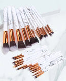 25pcs Marble Brush Set