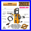 INGCO 2200 PSI ELECTRIC PRESSURE WASHER