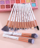 15pcs Marble Makeup Brush Set