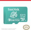 SanDisk - 512GB microSDXC UHS-I Memory Card – Officially licensed for Nintendo Switch