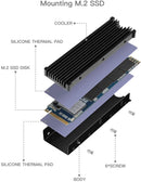 QIVYNSRY HeatSink for NVMe M.2 SSD Drives - Fully compatible with PS5 SSD's