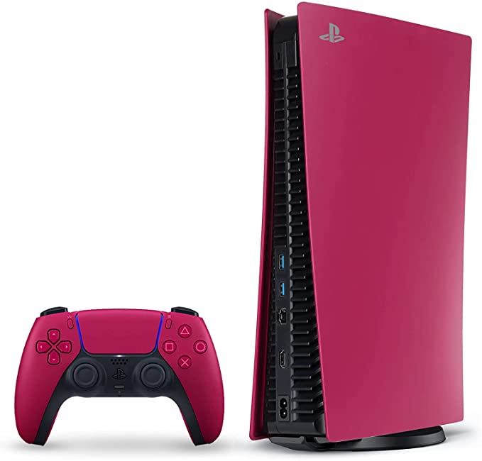 PEYANZ PS5 Console Cover/ Faceplate - for PS5 Disc Edition (Cosmic Red)