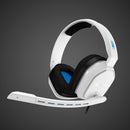 Astro Gaming - A10 Wired Stereo Over-the-Ear Gaming Headset for PS4 & PS5 with Flip-to-Mute Mic - White/Blue