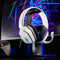 Astro Gaming - A10 Wired Stereo Over-the-Ear Gaming Headset for PS4 & PS5 with Flip-to-Mute Mic - White/Blue