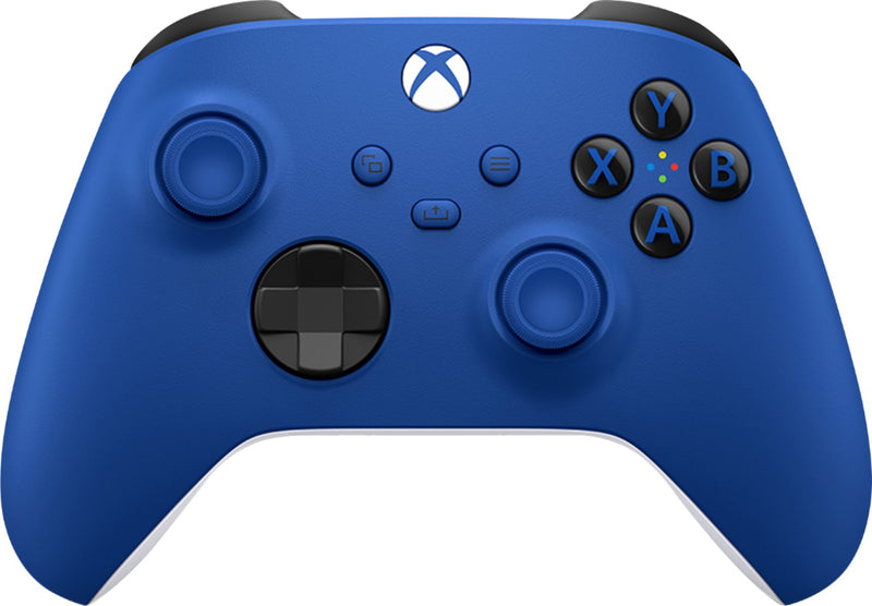 Microsoft - Shock Blue Controller for Xbox Series X|S and Xbox One (Latest Model)