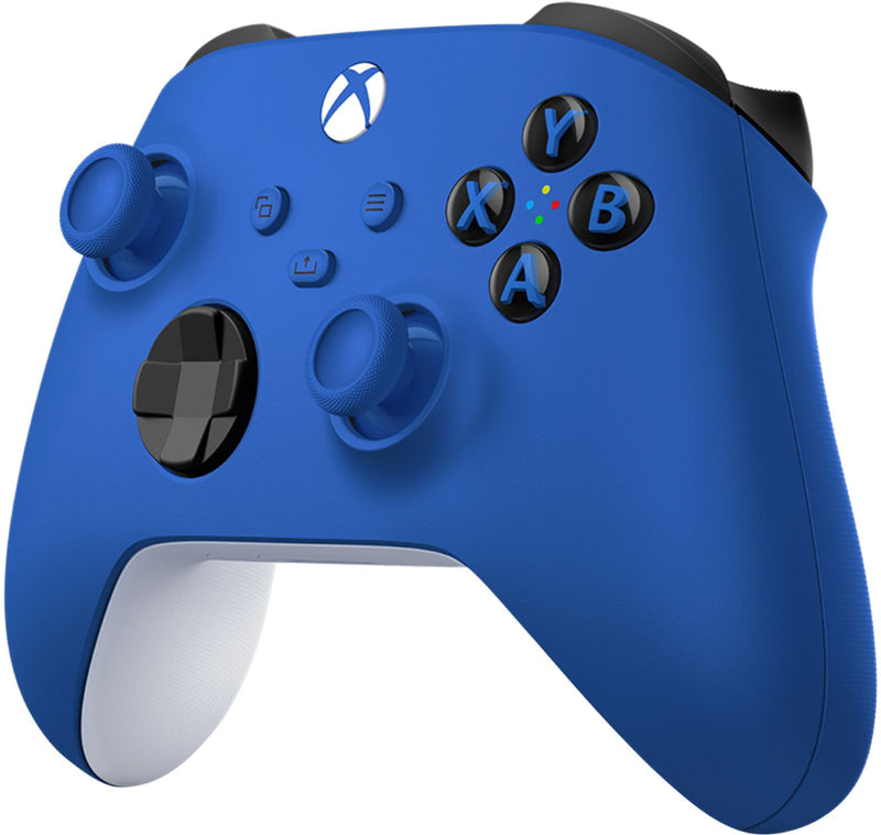 Microsoft - Shock Blue Controller for Xbox Series X|S and Xbox One (Latest Model)