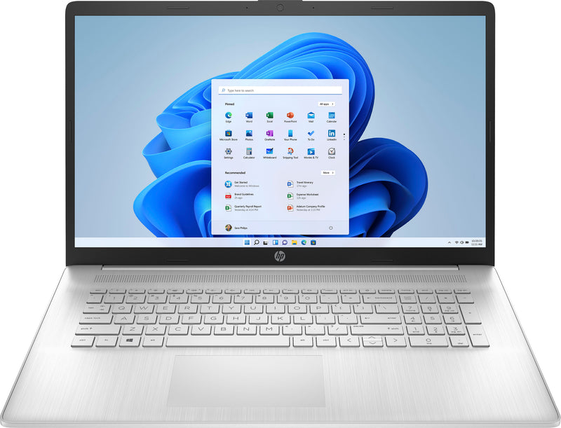 HP 17.3" Laptop, 11th Gen Intel Core i5-1135G7, Intel Iris Xe Graphics, 8GB RAM, 256GB SSD, Windows 11 Home in S Mode, Silver