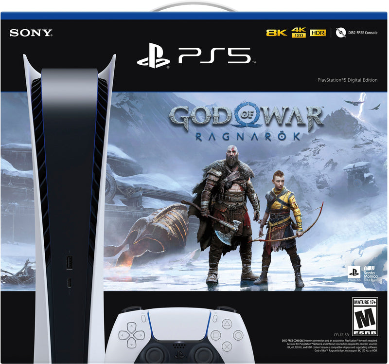 PlayStation 5 Digital Edition – God of War Ragnarök Bundle (PS5)