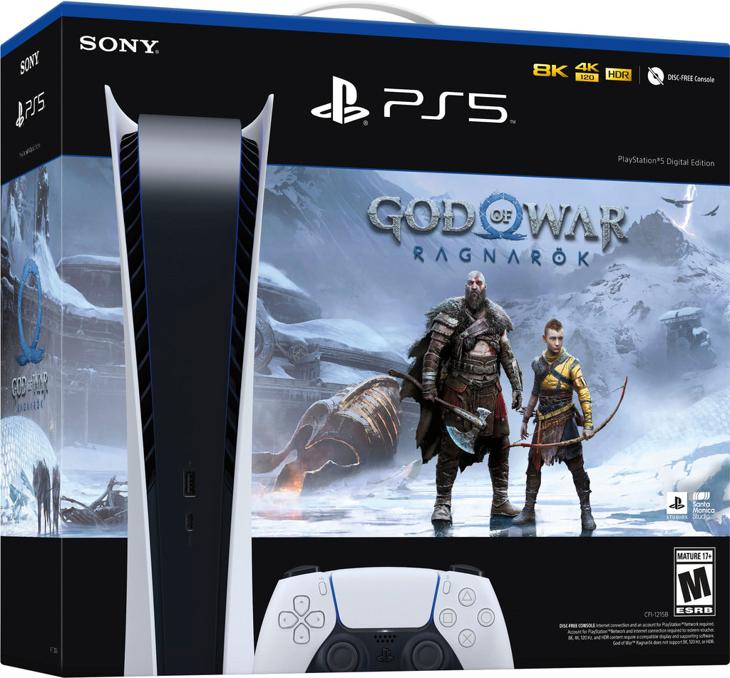 Clicksmart Edition PlayStation 5 Digital Edition – God of War Ragnarök Bundle (PS5)