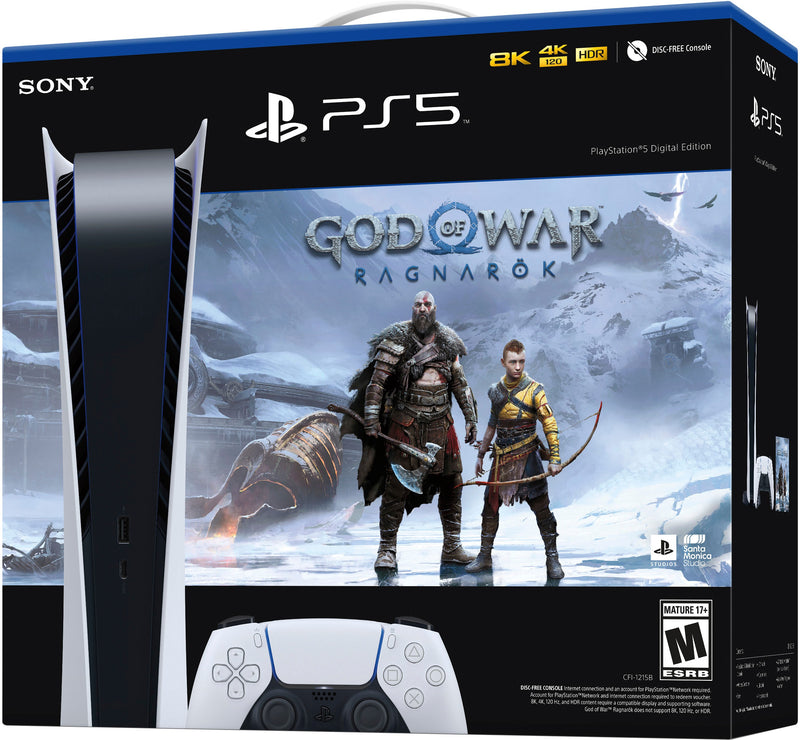 PlayStation 5 Digital Edition – God of War Ragnarök Bundle (PS5)