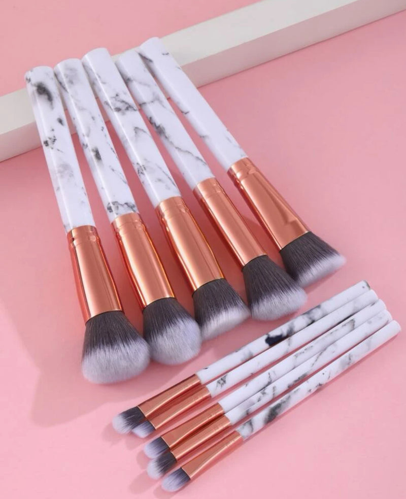 10pcs Marble Brush Set