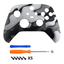 eXtremeRate Custom Faceplate (Soft to Touch) for Xbox Series X/S Controller - Black & White Camouflage