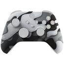 eXtremeRate Custom Faceplate (Soft to Touch) for Xbox Series X/S Controller - Black & White Camouflage