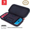 Game Traveler Nintendo Switch Case - for Switch OLED, V2 Switch and Switch Lite: Adjustable Viewing Stand, Bonus Game Cases & Deluxe Carry Handle – Black