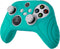 PlayVital Samurai Edition Aqua Green Anti-Slip Controller Grip Silicone Skin with White Thumb Stick Caps for Xbox Series S/X Controller (by eXtremeRate)