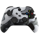 eXtremeRate Custom Faceplate (Soft to Touch) for Xbox Series X/S Controller - Black & White Camouflage