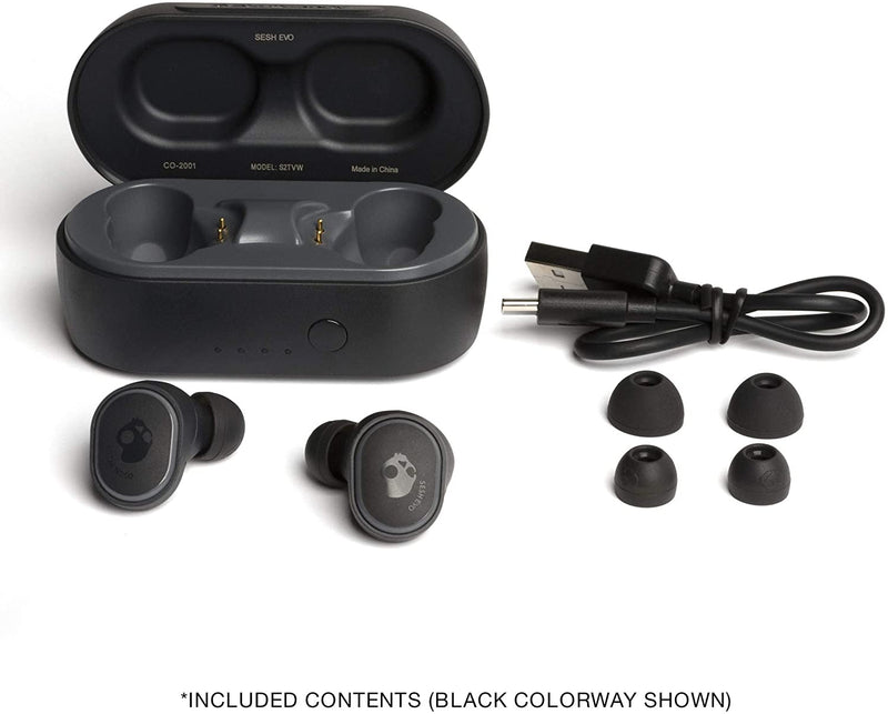 Skullcandy Sesh Evo True Wireless Earbuds - Bluetooth, IP55 - Sweat, Water and Dust Resistant, Up to 24 Hours of Battery Life