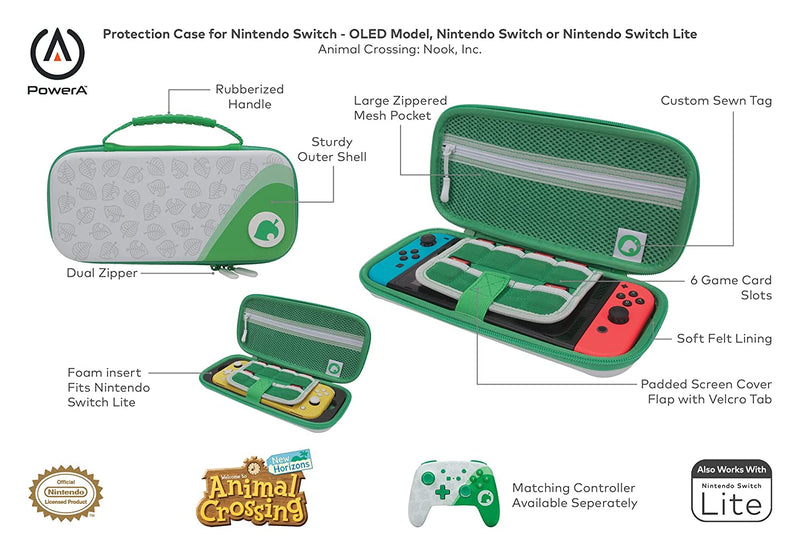 Animal Crossing: Nook Inc. Protection Case for Nintendo Switch - OLED Model, V2 and Switch Lite - by Power A