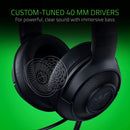 Razer - Kraken X - 7.1 Surround Sound Wired Gaming Headset for PC, PS4, PS5, Switch, Xbox One, Series X|S - Black