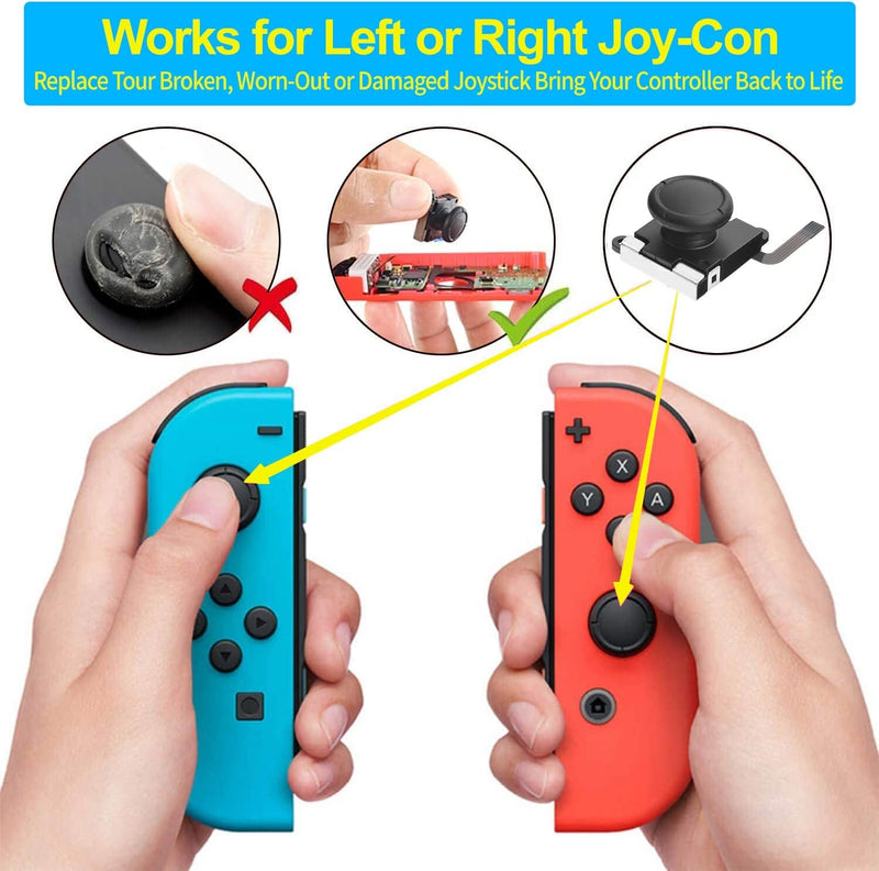 Joycon Repair Kit (Analog Parts for Nintendo Switch, Switch Lite & Switch OLED Controller),