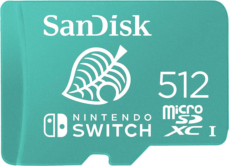 SanDisk - 512GB microSDXC UHS-I Memory Card – Officially licensed for Nintendo Switch