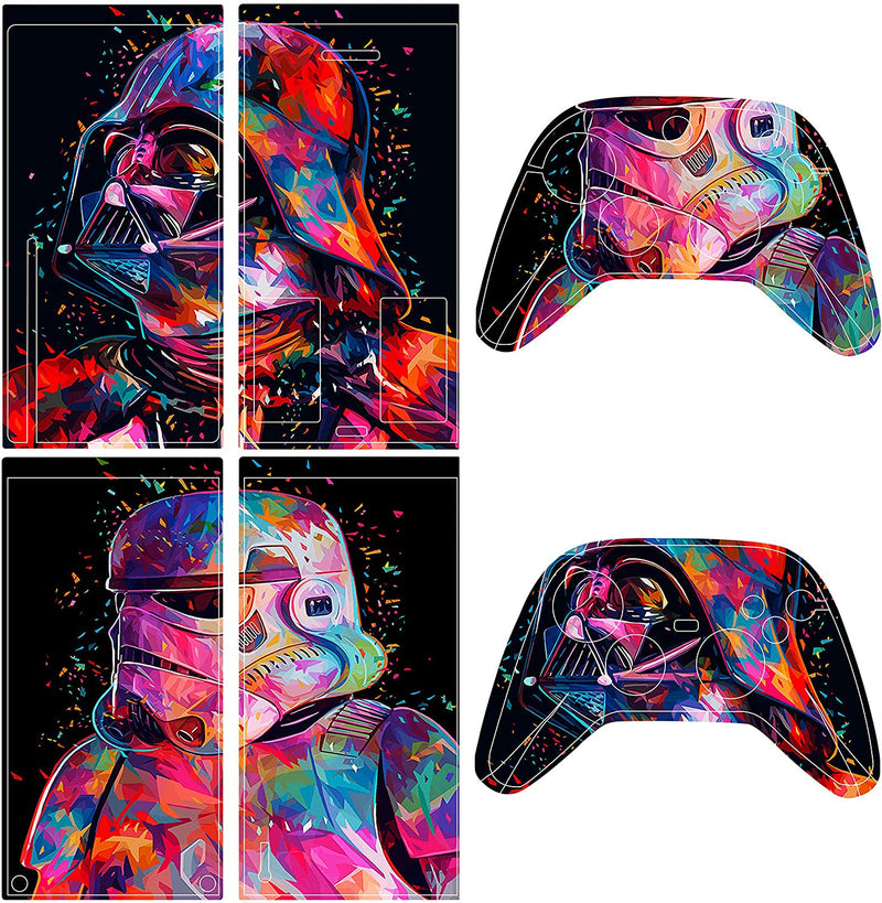 Star Wars themed Xbox Series X Skin Set, Protective Faceplate - designed for Xbox Series X Console and Controllers