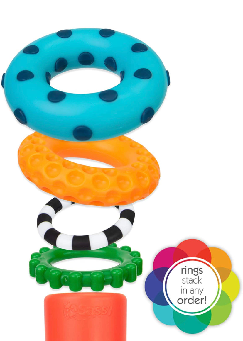 Sassy Stacking Ring Toy