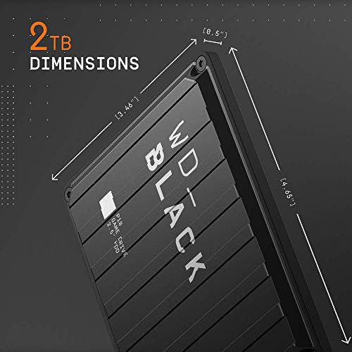 WD_Black P10 Game Drive 2TB for PS5, PS4, Xbox Series X|S, Xbox One, Win 10+, macOS 11+