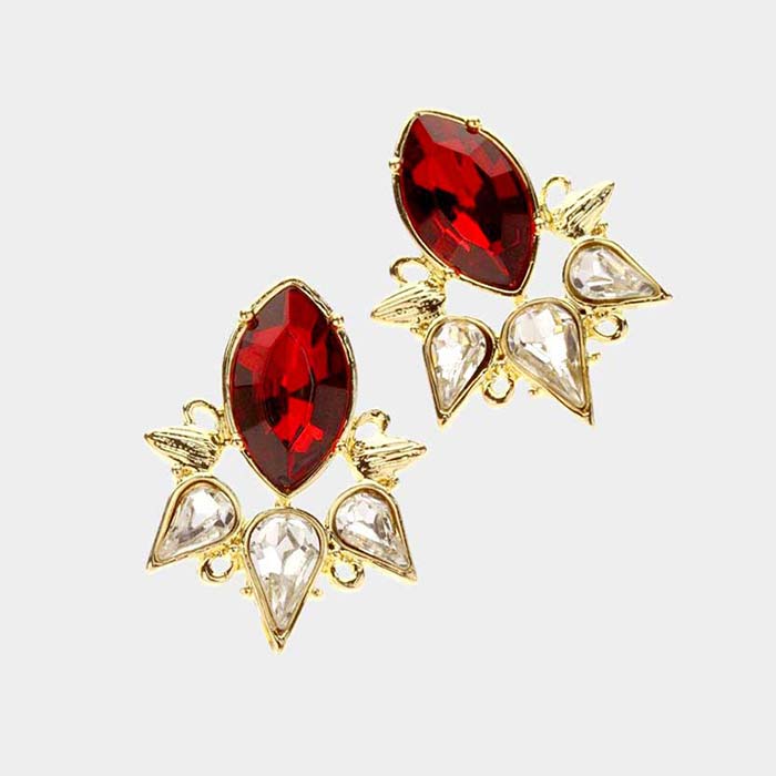 Marquis Statement Stud Earring