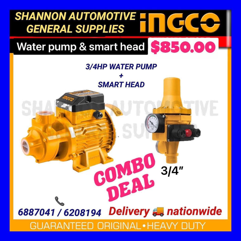 INGCO WATER PUMP AND SMART HEAD