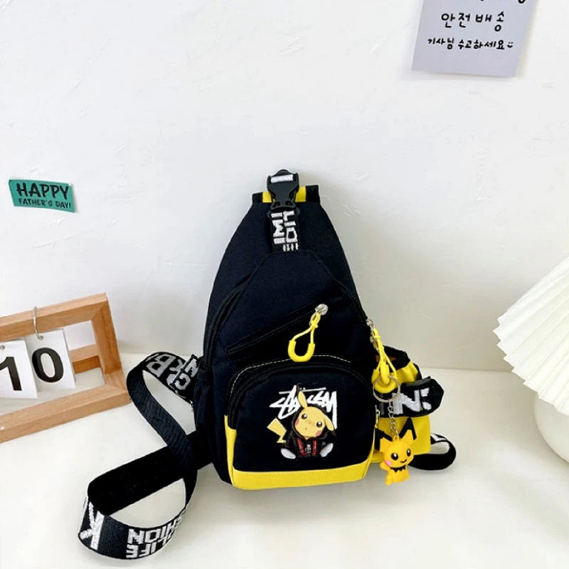 Pikachu Shoulder Mini Backpack - Canvas Youth Athleisure Mini Backpack
